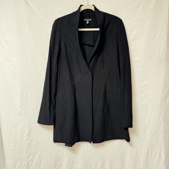 Eileen Fisher Washable Stretch Crepe Jacket size small - Picture 3 of 7